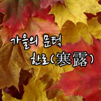 한로(寒露)/뜻, 생태, 풍속, 속담, 시식(時食)