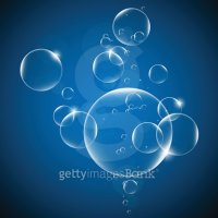 Water bubbles on a Blueand Black  background EPS10 illustration