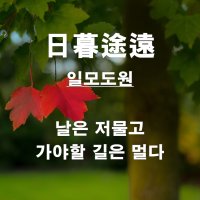 일모도원(日暮途遠) 뜻과 유래, 가야할 길은 멀다