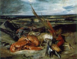 들라크루아 “바다가재가 있는 정물” [ Delacroix,Eugene " Still Life with Lobsters " ]