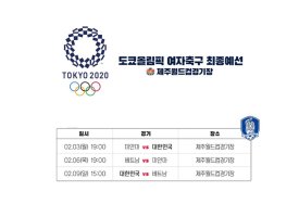 2020 도쿄올림픽 여자축구 최종예선