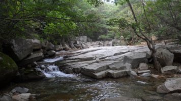충북 제천소재 금수산 능강계곡 얼음골트레킹풍경
