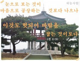 솔로몬 왕의 술회 인생을