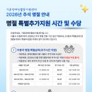 장애인활동지원 2026년 추석 명절 특별추가지원 시간 및 특별수당 안내 이미지
