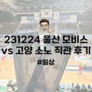 중앙로3R | 일상 | 231224 프로농구 울산 현대모비스 vs 고양 소노 고양 소노 아레나 직관 후기