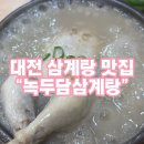 녹두랑전이랑 | 대전 건강식 맛집 탐방 녹두담삼계탕 방문 후기