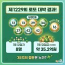 제1229회 로또 동행복권 당첨번호? 1등 8명 당첨금 (35억 주인공?)