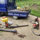 산소 정지작업(산돼지 훼손보수와 잔디덮씌우기와 약뿌림) 완료했습니다. 이미지