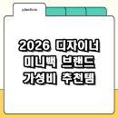 2026 디자이너브랜드 미니백 추천, 가성비와 스타일 다 잡는 선택법