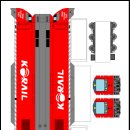 신형 디젤 기관차 7600호대 종이모형 전개도 이미지
