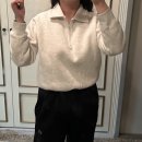 [지그재그][케이클럽] 코비 반오픈 카라 기모 맨투맨 내돈내산 후기