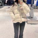 5929 | 여자 나이키 숏패딩 써마핏 루즈다운 FZ5929-104 착샷 후기, 사이즈추천