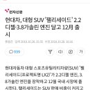 현대차, 대형 SUV `팰리세이드` 2.2디젤·3.8가솔린 엔진 달고 12月 출시 이미지