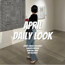 4월 데일리룩 (샤넬 가브리엘 백팩, WMM 와이드 진...골지 가디건, 나이키 제이크루 킬샷2 레더 화이트)