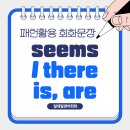 온라인)영어 패턴 익히기(초급) | 영어회화 문장 패턴 seems to, like, that, there is, are 뜻 사용방법 온라인화상영어로 배운후기