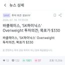 바클레이스, 'SK하이닉스' Overweight 투자의견; 목표가 $330 이미지