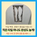 안성 욕실 타일1장 깨짐 수리