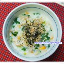 담백하고 깔끔한 맛이 좋은 대합살 시금치죽 이미지