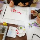 원단에 그리는 꽃그림(천아트) 이미지