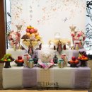 부산 코모도호텔 파티해월-칠순연봄빛흰꽃2단,부산소규모고희연 이미지