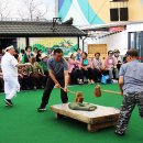 정선 병방치 한반도모형과 5일장 이미지