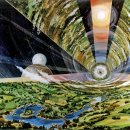 인터스텔라,엘리시움에 나오는 미래의 인공 우주 거주지 스페이스 콜로니의 다양한 형태 이미지
