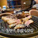 모슬포명가숯불화로구이 | 동탄역 맛집 회식으로 딱! 육미명가 흑돼지 삼겹살 후기