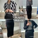 탑 | 플리츠플리즈 씨커 스커트 &amp; 립 베이직 탑 그레이 구매 후기