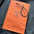 주황 | 판교현대백화점 에르메스 방도 스카프 구매 후기, 주황 쇼핑백 언박싱까지