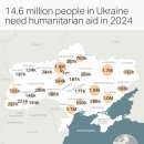 2년간의 전쟁 이후 우크라이나의 인도주의적 지원에 대한 기부자의 피로감 이미지