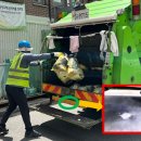 윤석열대통령 환경미화원과 새해 첫날 떡국조찬-청소차량 매연과 배기열 노출 환경미화원 건강환경 개선 이미지