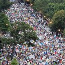 미국 백악관 앞 10만 반전시위 이미지