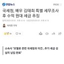 국세청, 배우 김태희 특별 세무조사 후 수억 원대 세금 추징 이미지