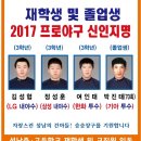 2017년도 한국프로야구 신인 드래프트 모교 지명현황 이미지