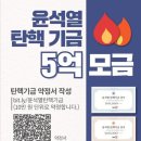 '윤석열 탄핵기금 약정서' 쓰고 5억 모금하는 촛불단체 이미지