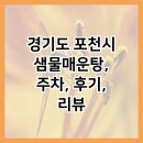 경기도 포천시 샘물매운탕, 주차, 후기, 리뷰