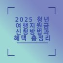 사회복지법인인정재활원 | 2025 청년여행지원금 신청방법과 혜택 총정리