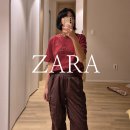 자라 25SS 신상 입어보기 : 롤업 셔링 티셔츠, 양각 플라워 헤어핀, 텍스트 워싱 티셔츠