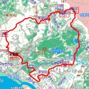 빈양산(89m)북덕산(96m매봉재산(196m)한점미산(127m)깃대봉(195m양수477)황새마루(115m)남산(221m)/경기양평 이미지