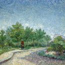 D00492 | 빈센트 반 고흐; 아니에르의 부이에르 다르장송 공원의 오솔길_색상