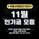 부동산재테크1번지 11월 인기글 모음 + 세미나 일정 이미지