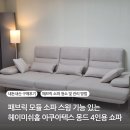 몽드펫 | 소파 스윙 기능있는 헤이미쉬홈 아쿠아텍스 몽드 4인용 조야 쇼파 내돈내산 후기(세탁 청소 및 관리방법)