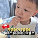 두돌아기 유아면역력 챙기기 위해 먹인 이지아이삼백초 솔직후기