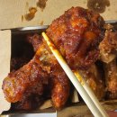 교촌치킨 허니갈릭&amp;마라레드 반반에 궁중닭갈비 볶음밥 후기