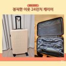 가성비 정직한이웃 24인치 캐리어 가볍고 튼튼한 경량 캐리어 바퀴커버 사용 후기