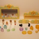 POLLY POCKET PYJAMA PARTY DRESSING TABLE 100% COMPLETE 이미지