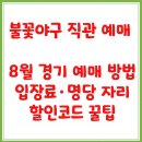 불꽃야구 직관예매 방법, 가격, 할인코드, 명당 자리, 티켓팅 꿀팁! 이미지