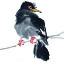 수묵채색화 이미지