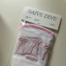 화이트리본 | 수린이 매쉬수모 추천｜나이브다이브 자수 메쉬수모 리본핑크 화이트 착용 후기