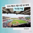 열린행복홈스쿨 | [야구] SSG 랜더스 필드, 4층 SKY뷰석, 405B P열 1,2,3,4, 생활의 달인 오징어튀김, 뿌링빅팝, 승리 요정